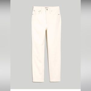 Madewell Perfect Vintage White Jeans